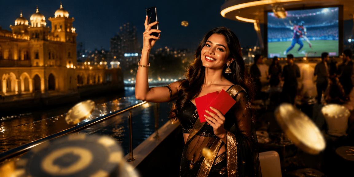 Indian man placing sports bets responsibly on mobile