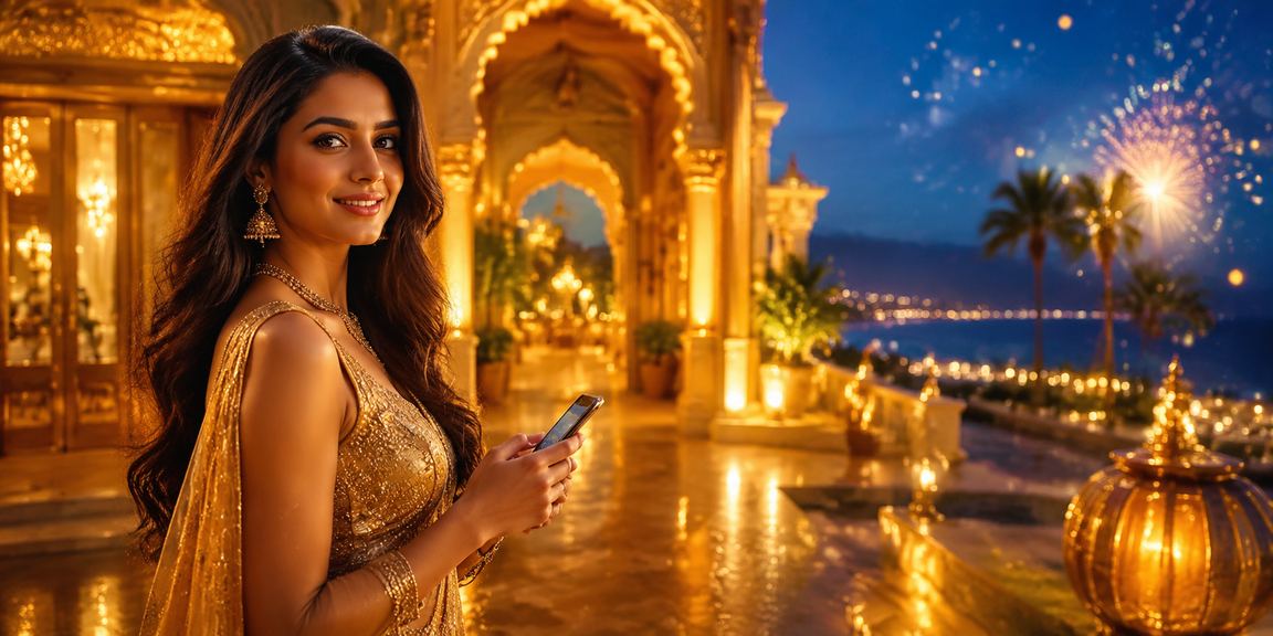 Young Indian man using mobile casino app responsibly